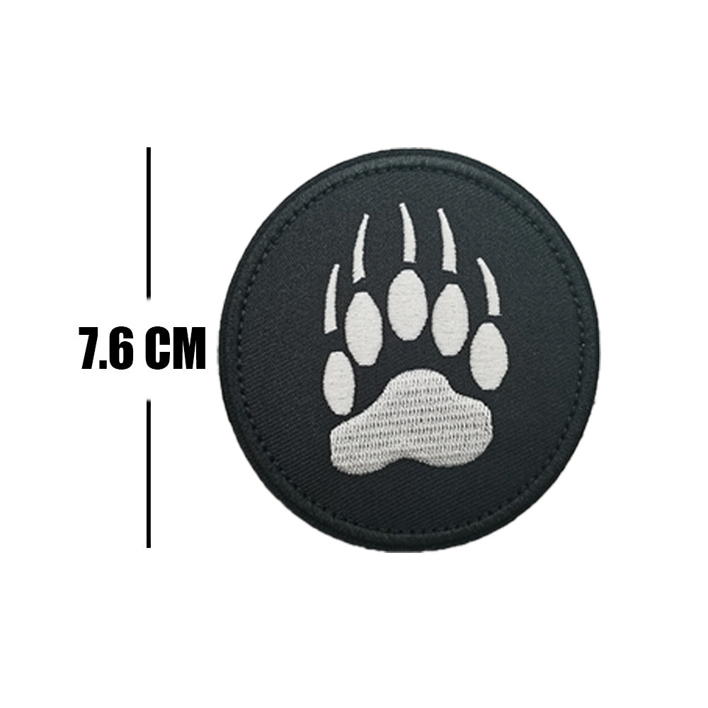 三叉戟蛙刺繡臂章網紅個性配飾戶外魔術貼徽章包貼章