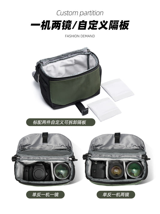 潮牌相機包攝影包单眼單肩復古斜跨包佳能收納包便攜包