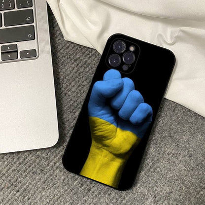 iPhone14/13 Pro烏克蘭國旗耐用防刮擦防震保護殼