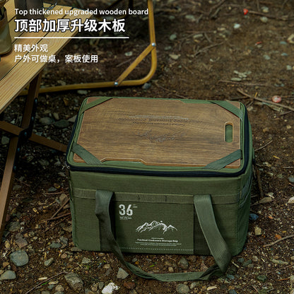 戶外帶桌板多功能露營戰術收納包野營便攜手提裝備戶外雜物包