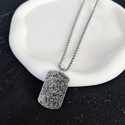 復古守護吊墜男潮軍牌輕奢小眾潮牌男項鍊個性潮流百搭項墜男