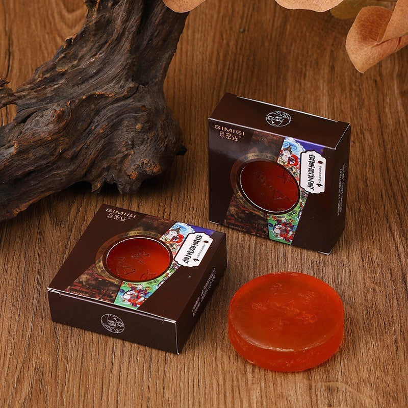 蟲草皂蟲草靈芝精油皂手工制皂清潔滋潤