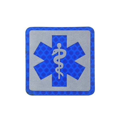 國際救援醫療急救紅十字章救援蛇刺繡PVC臂章魔術貼士氣章徽章