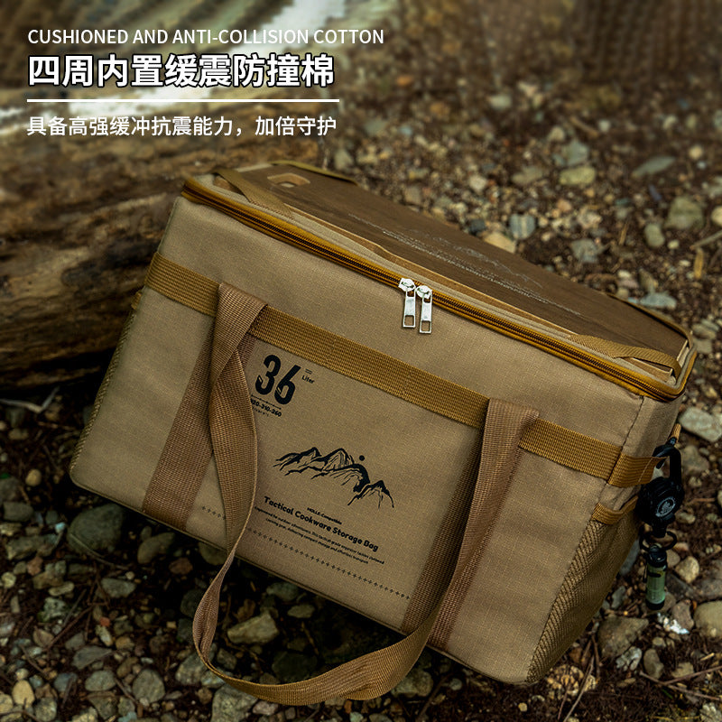 戶外帶桌板多功能露營戰術收納包野營便攜手提裝備戶外雜物包