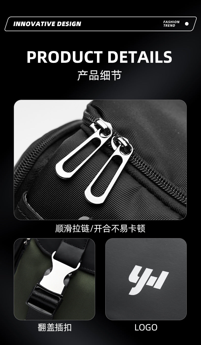 單反相機包斜挎包男士攝影包潮牌單肩包大容量休閒郵差包男斜背包