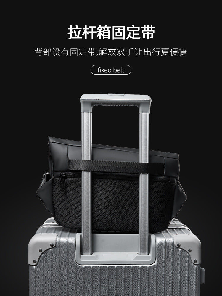 斜挎包男士大容量潮工裝單肩包機能騎行郵差包背包男包