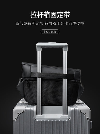 斜挎包男士大容量潮工裝單肩包機能騎行郵差包背包男包