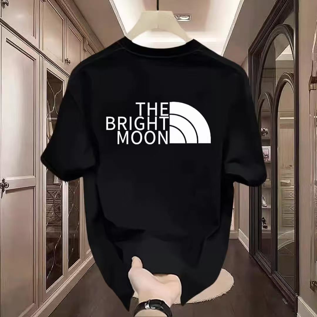 全新短袖t卹男夏季韓版潮流簡約半袖上衣港風寬鬆休閒潮牌體卹衫