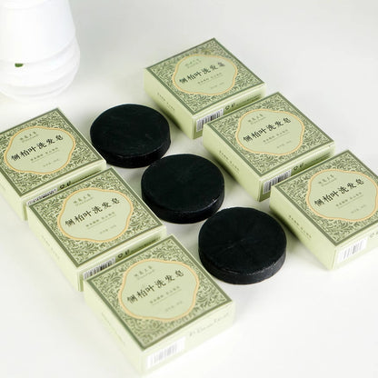 側柏葉洗髮皂60克圓形溫和植物精油草本護髮養發專用手工香皂