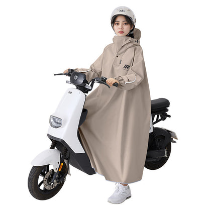 電動車雨衣加厚加長加大成人機車電瓶車雨披防爆雨可戴頭盔雨具