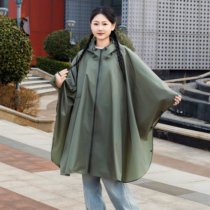 多功能三合一斗篷雨衣背包登山戶外迷彩戰術連帽斗篷雨披