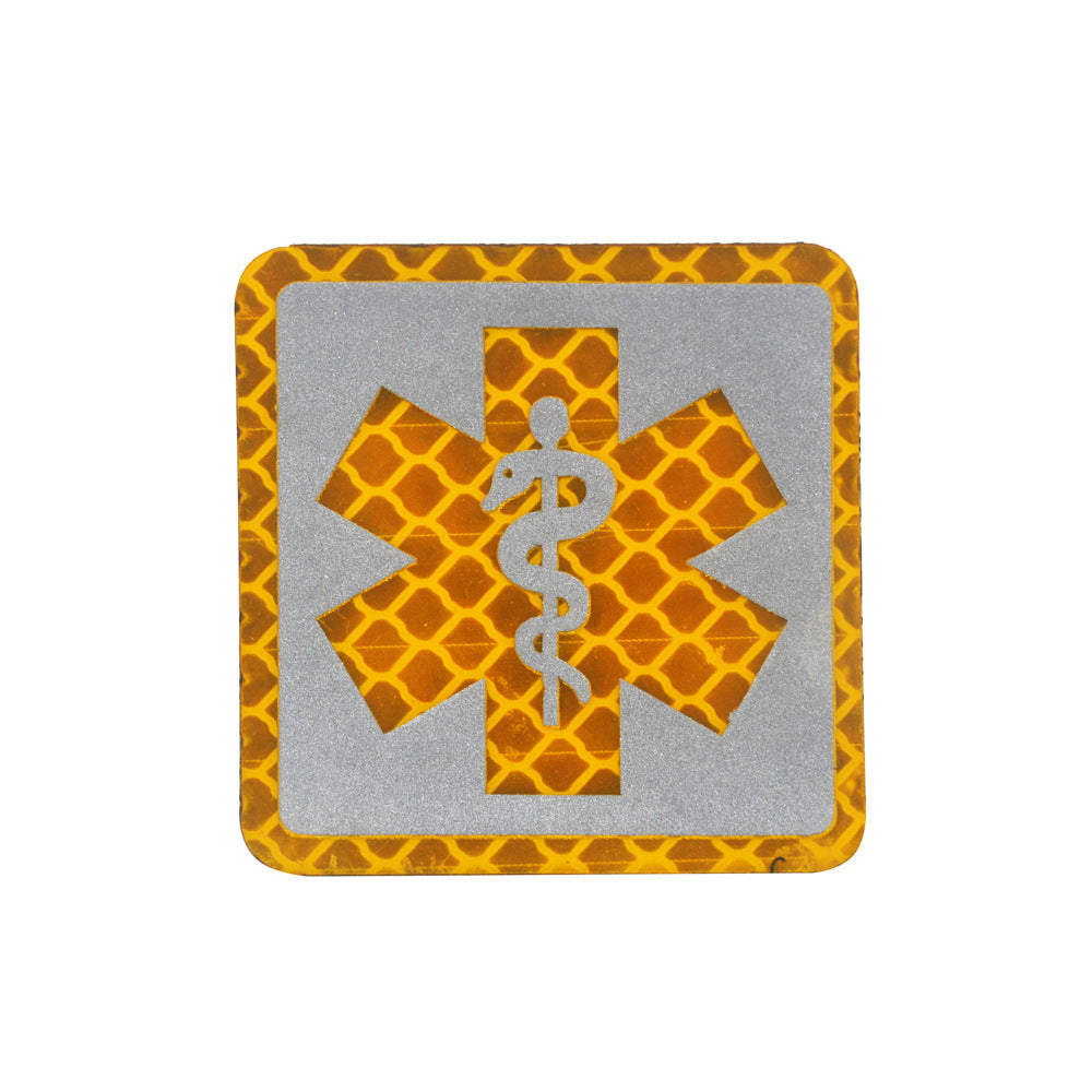 國際救援醫療急救紅十字章救援蛇刺繡PVC臂章魔術貼士氣章徽章