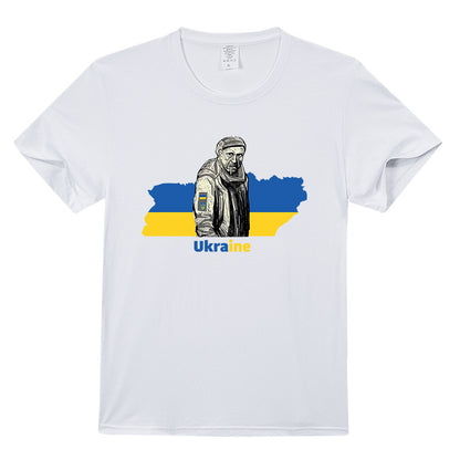 烏克蘭英雄老兵T卹短袖圓領純棉上衣