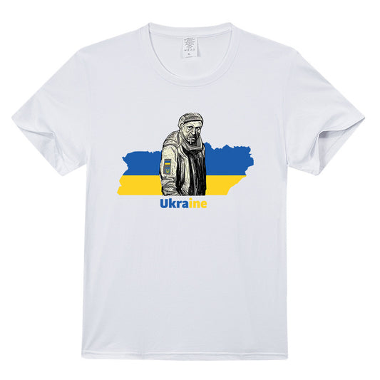 烏克蘭英雄老兵T卹短袖圓領純棉上衣