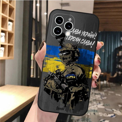 烏克蘭主題 TPU 軟殼（適用於 iPhone 16 / iPhone 15）