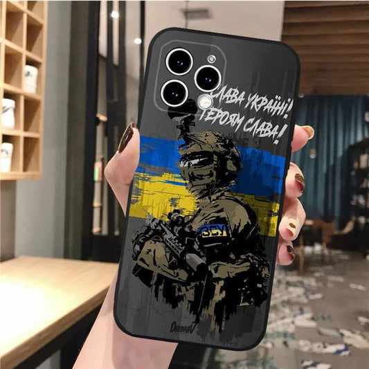 烏克蘭主題 TPU 軟殼（適用於 iPhone 16 / iPhone 15）