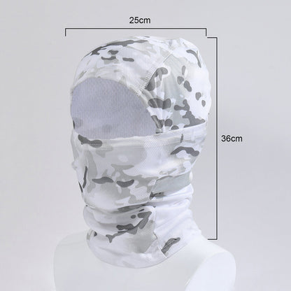 戶外騎乘四季防風防曬透氣速乾百變魔術圍脖頭巾面罩