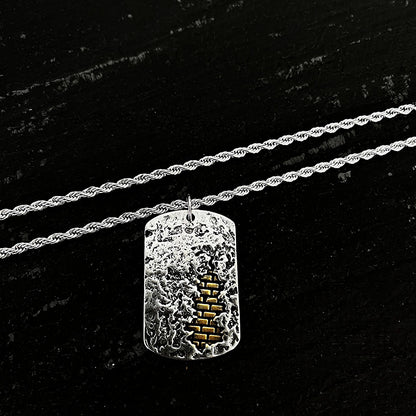 復古守護吊墜男潮軍牌輕奢小眾潮牌男項鍊個性潮流百搭項墜男