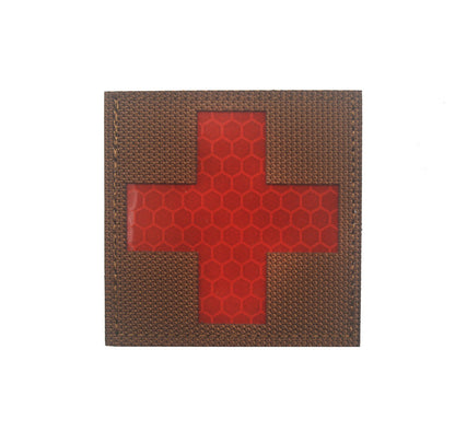 國際救援醫療急救紅十字章救援蛇刺繡PVC臂章魔術貼士氣章徽章