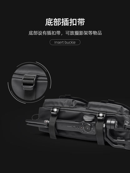 潮牌百搭大容量斜挎包男士機能騎行單肩包郵差包休閒包背包男