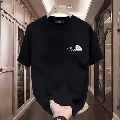 全新短袖t卹男夏季韓版潮流簡約半袖上衣港風寬鬆休閒潮牌體卹衫