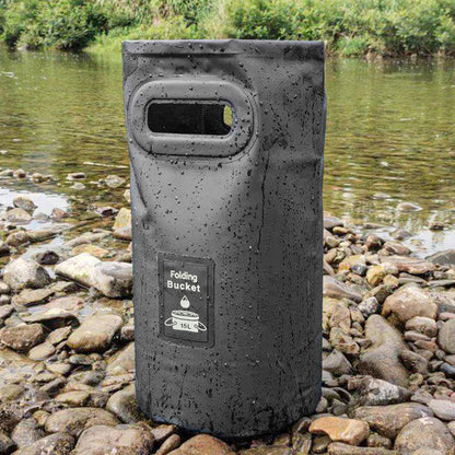 戶外便捷式折疊水桶露營野餐釣魚桶旅行水桶打水桶多功能
