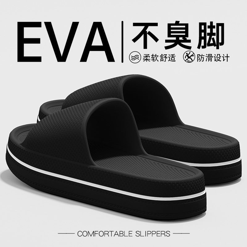 夏季外穿家居室內厚底防滑eva防臭運動拖鞋涼拖