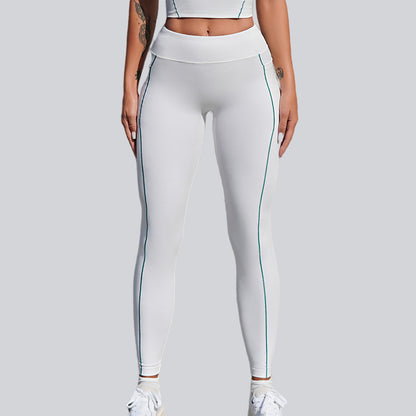 健身運動速乾百搭裸感吊帶掛脖美背瑜珈套裝兩件套