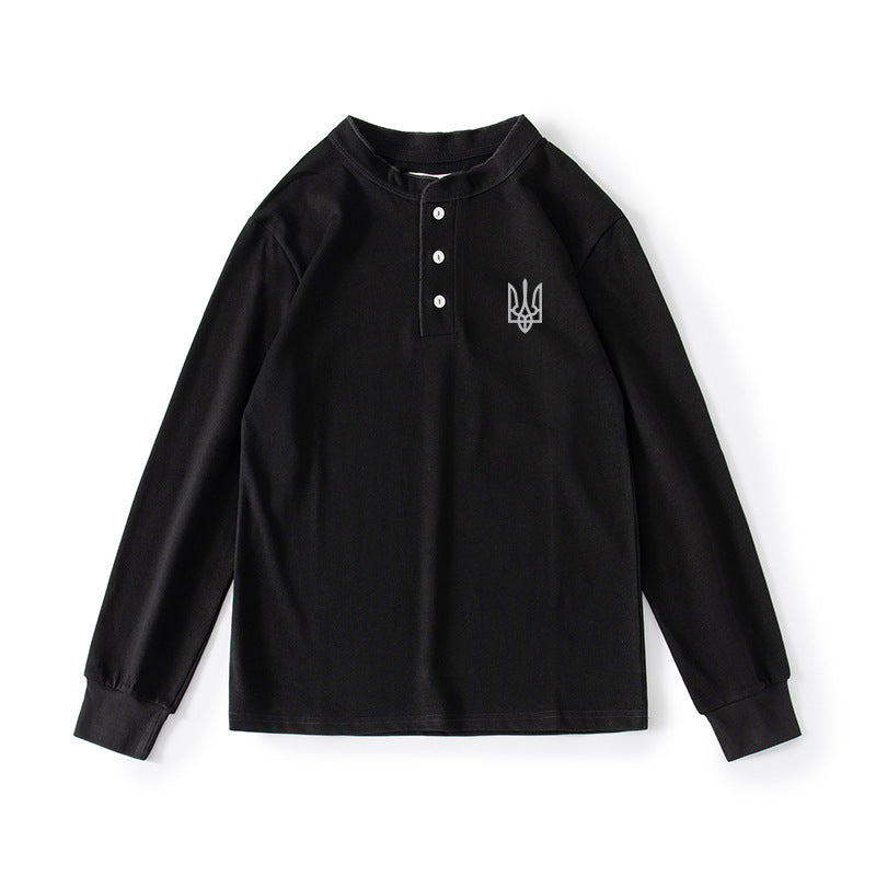 美國復古純色軍迷U17烏克蘭長袖T卹