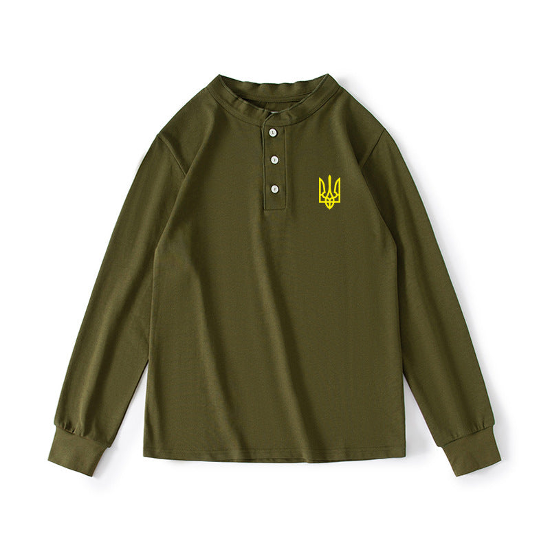 美國復古純色軍迷U17烏克蘭長袖T卹