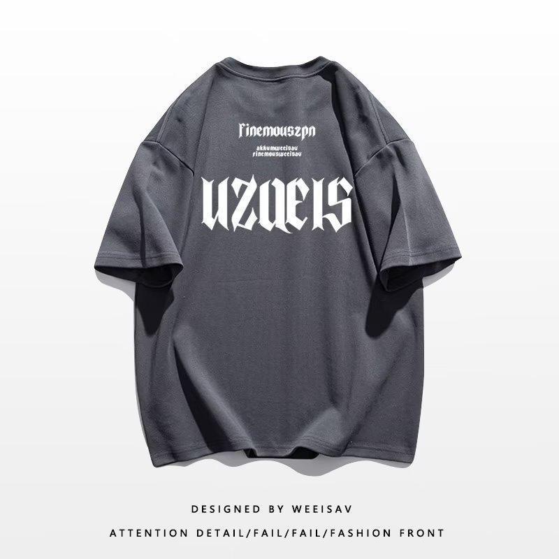 純棉短袖t卹短袖t卹夏季寬鬆ins潮牌