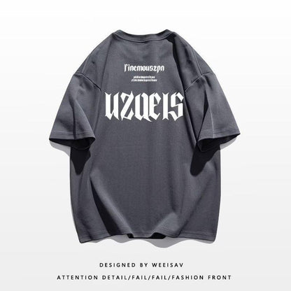 純棉短袖t卹短袖t卹夏季寬鬆ins潮牌