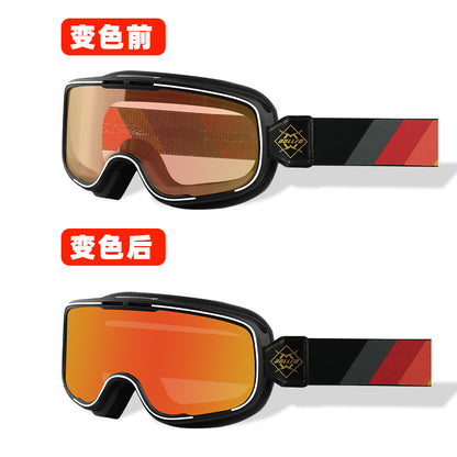 復古全天候防霧近視擋風防塵哈雷摩托車護目風鏡