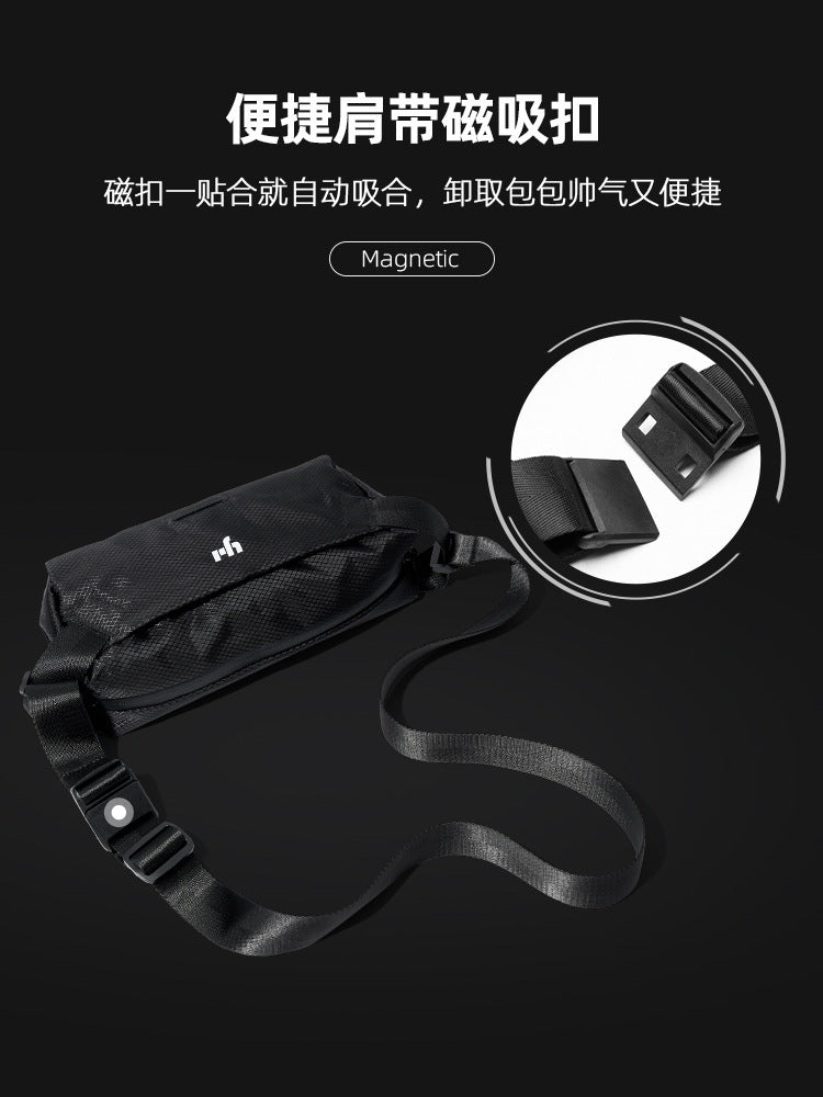 胸包男士單肩包小斜挎包潮騎行機能運動郵差包休閒背包男包