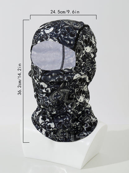 戶外騎乘四季防風防曬透氣速乾百變魔術圍脖頭巾面罩