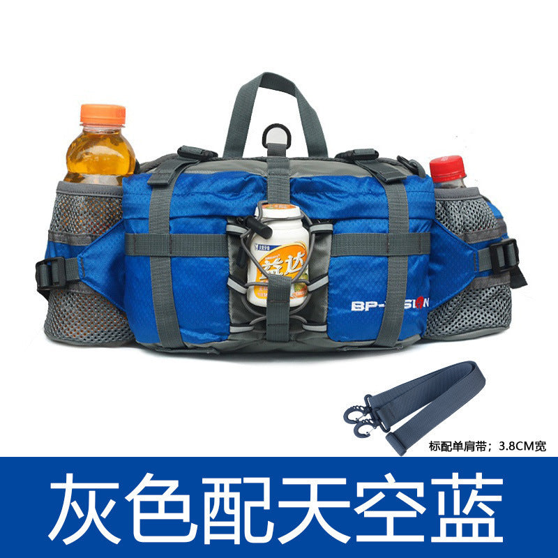 均碼戶外運動健行騎乘登山裝備多功能腰包背包水壺包