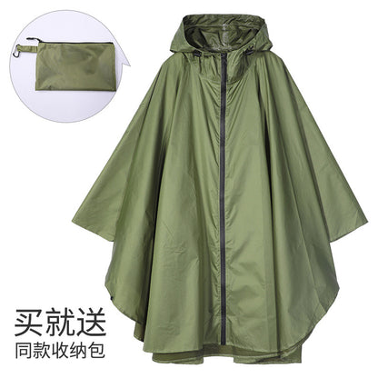 斗篷雨衣天幕多功能三合一地席背包登山戶外迷彩戰術連帽斗篷雨披