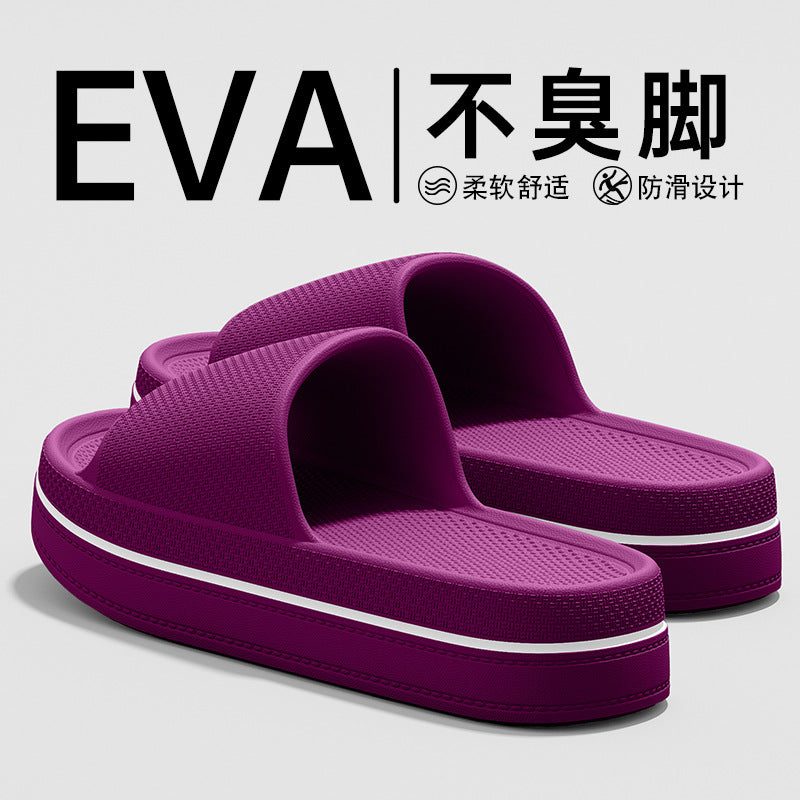 夏季外穿家居室內厚底防滑eva防臭運動拖鞋涼拖