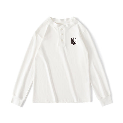 美國復古純色軍迷U17烏克蘭長袖T卹