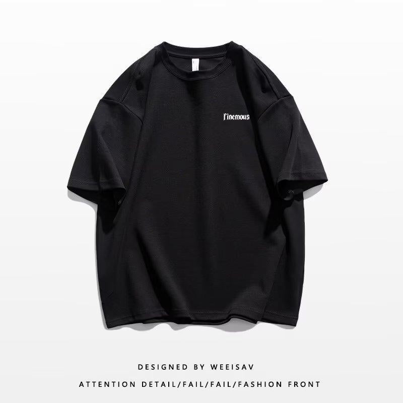 純棉短袖t卹短袖t卹夏季寬鬆ins潮牌