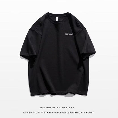 純棉短袖t卹短袖t卹夏季寬鬆ins潮牌