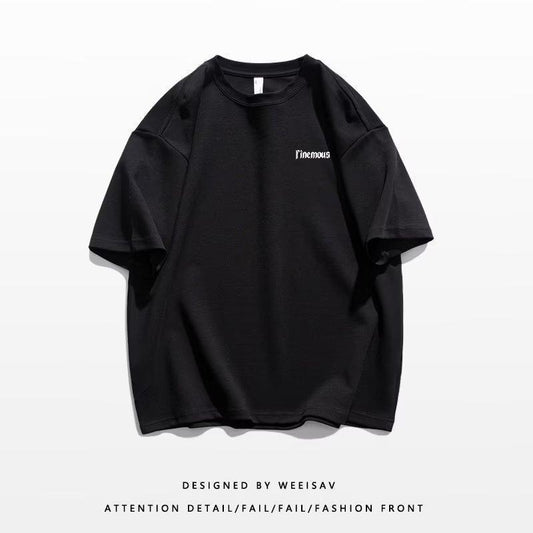 純棉短袖t卹短袖t卹夏季寬鬆ins潮牌