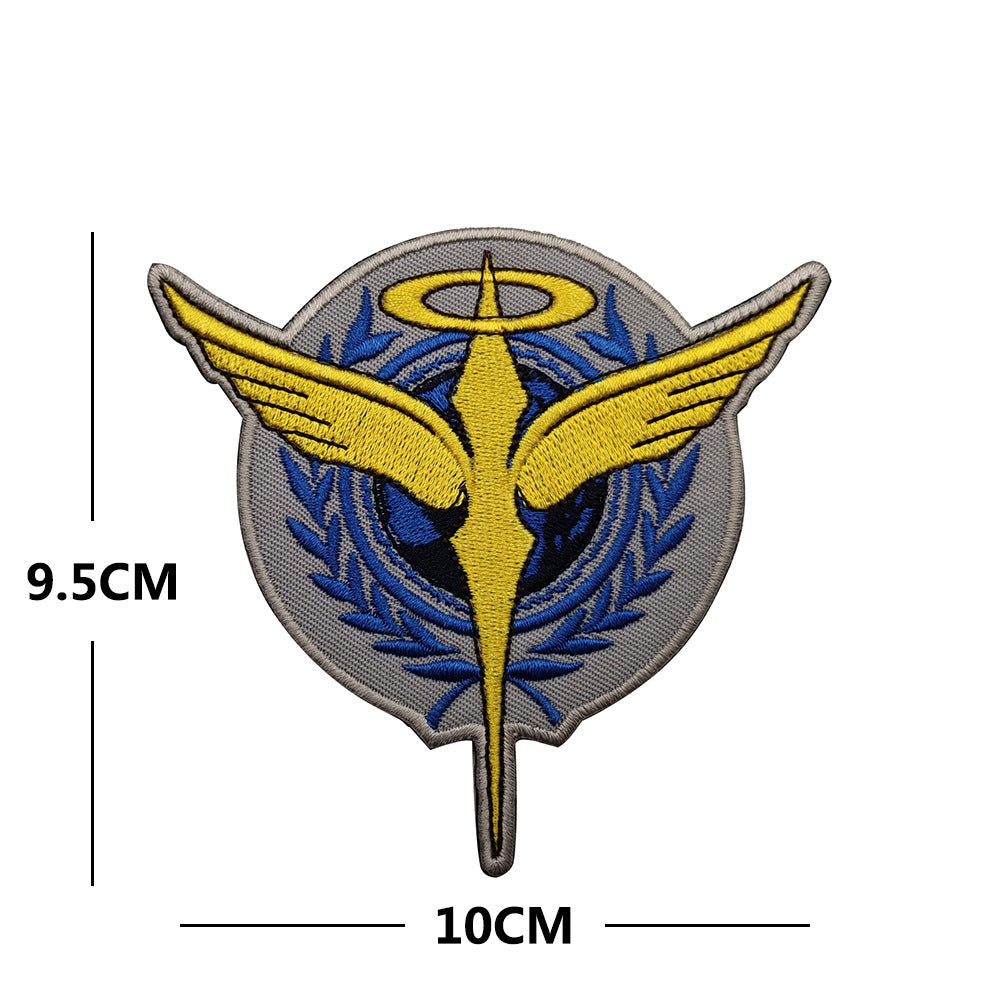 機動戰士高達刺繡臂章魔術貼背包貼章士氣章補丁