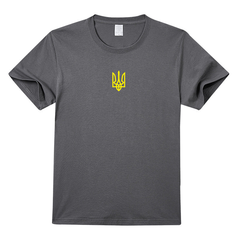 烏克蘭U17棉質軍裝風格男士優質印花T卹
