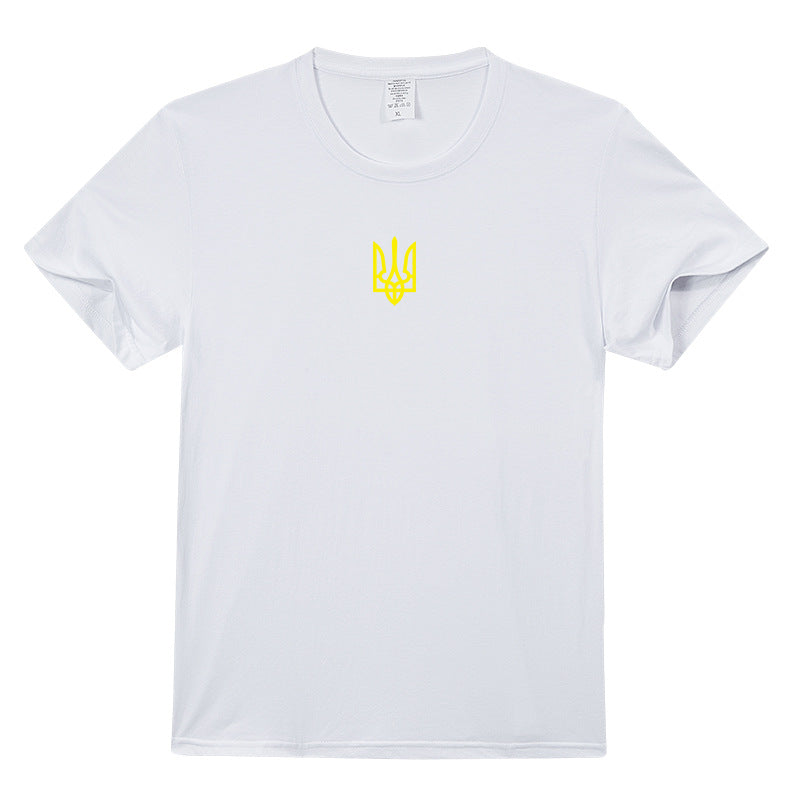 烏克蘭U17棉質軍裝風格男士優質印花T卹