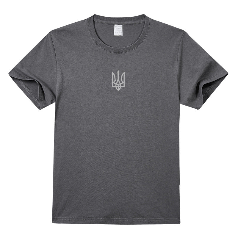 烏克蘭U17棉質軍裝風格男士優質印花T卹