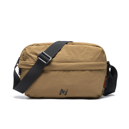 時尚防潑水單肩包潮牌休閒百搭斜挎包男女學生外出大容量單肩