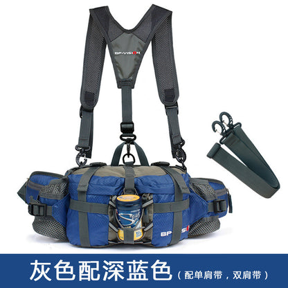 均碼戶外運動健行騎乘登山裝備多功能腰包背包水壺包