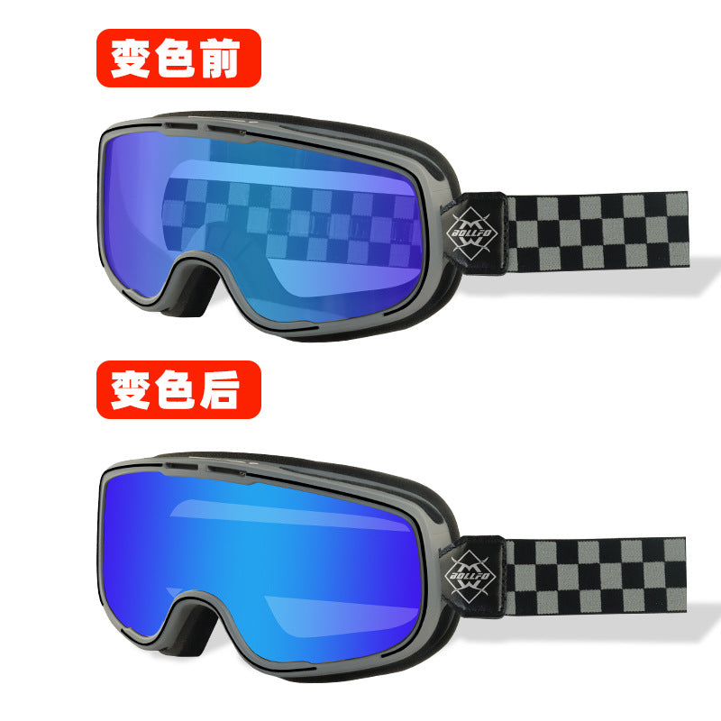 復古全天候防霧近視擋風防塵哈雷摩托車護目風鏡