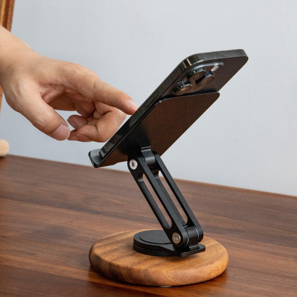 手機支架可升降手機平板通用360°旋轉懶人案頭直播支架